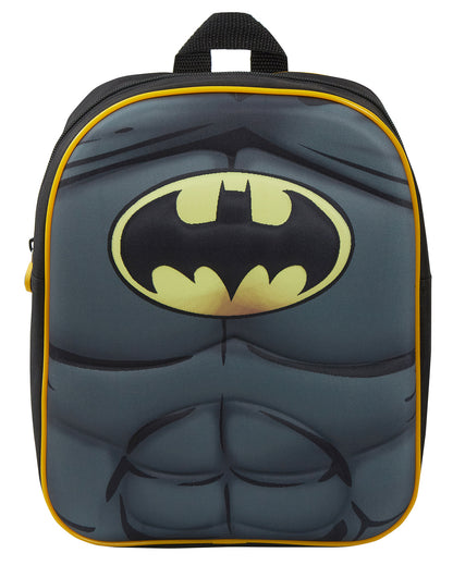 Boys Batman 3D Backpack With Cape in Pocket Kids Dress Up Costume Rucksack Bag