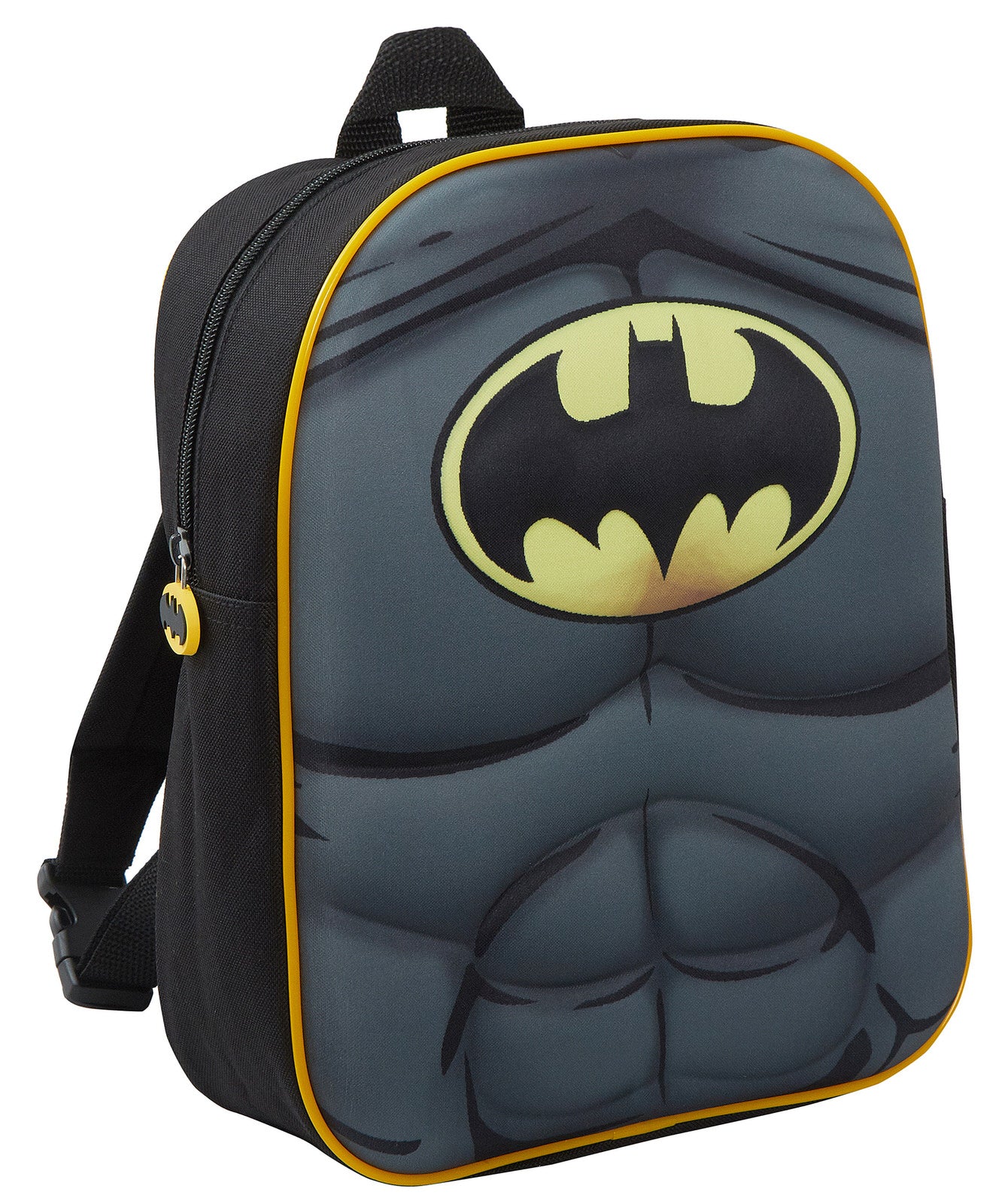 Boys Batman 3D Backpack With Cape in Pocket Kids Dress Up Costume Rucksack Bag