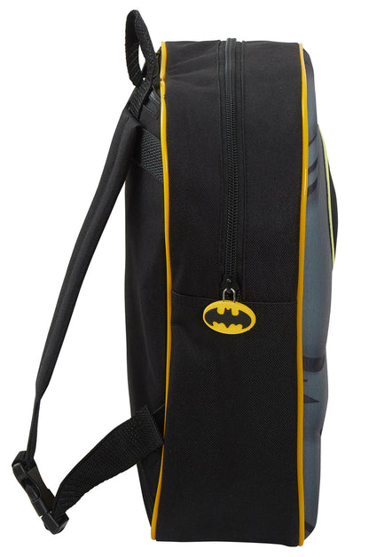 Boys Batman 3D Backpack With Cape in Pocket Kids Dress Up Costume Rucksack Bag