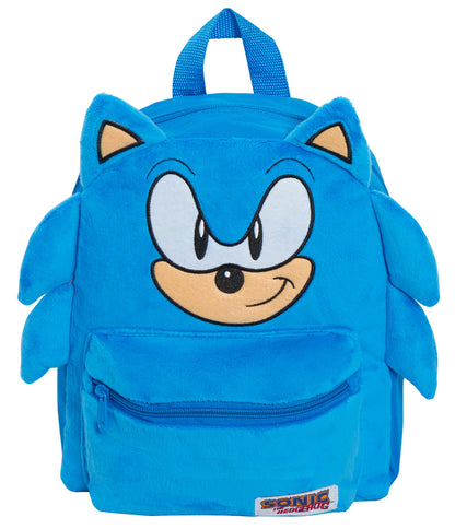 Sonic The Hedgehog 3D Plush Backpack Kids Sega School Book Lunch Swim Travel Bag