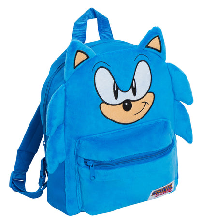 Sonic The Hedgehog 3D Plush Backpack Kids Sega School Book Lunch Swim Travel Bag