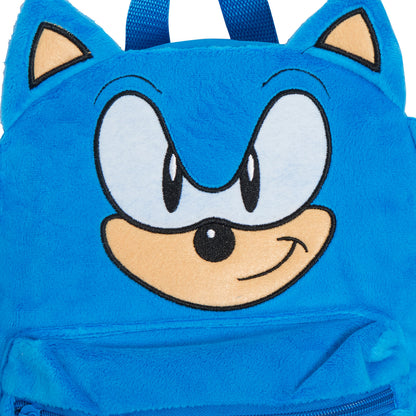 Sonic The Hedgehog 3D Plush Backpack Kids Sega School Book Lunch Swim Travel Bag