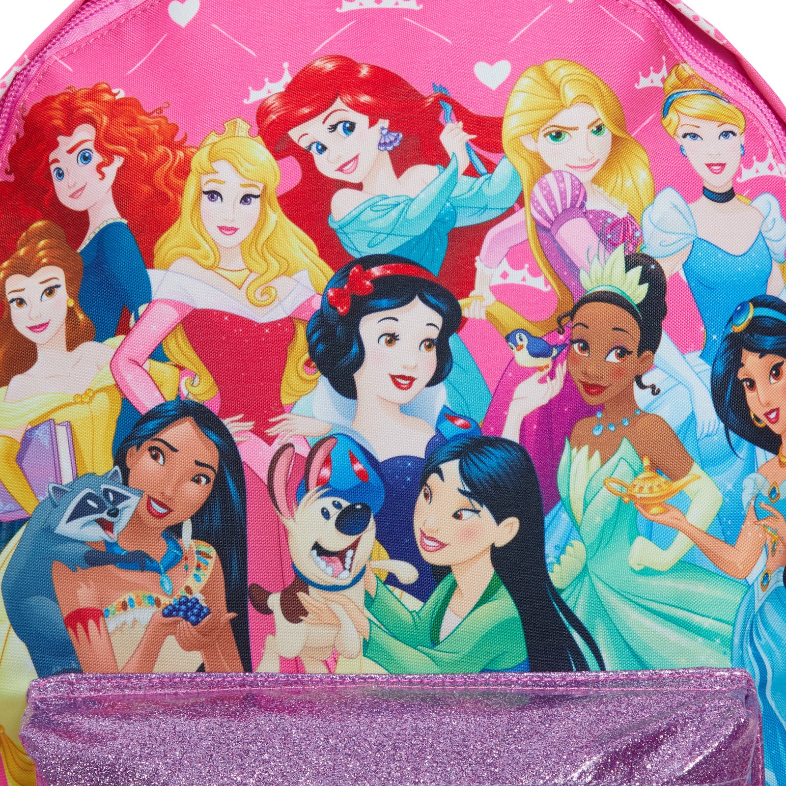 Disney Princess Backpack Girls School Bag Large Travel Pink Rucksack Lunch Bag
