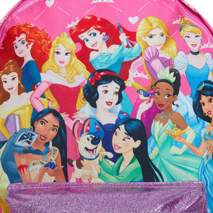Disney Princess Backpack Girls School Bag Large Travel Pink Rucksack Lunch Bag