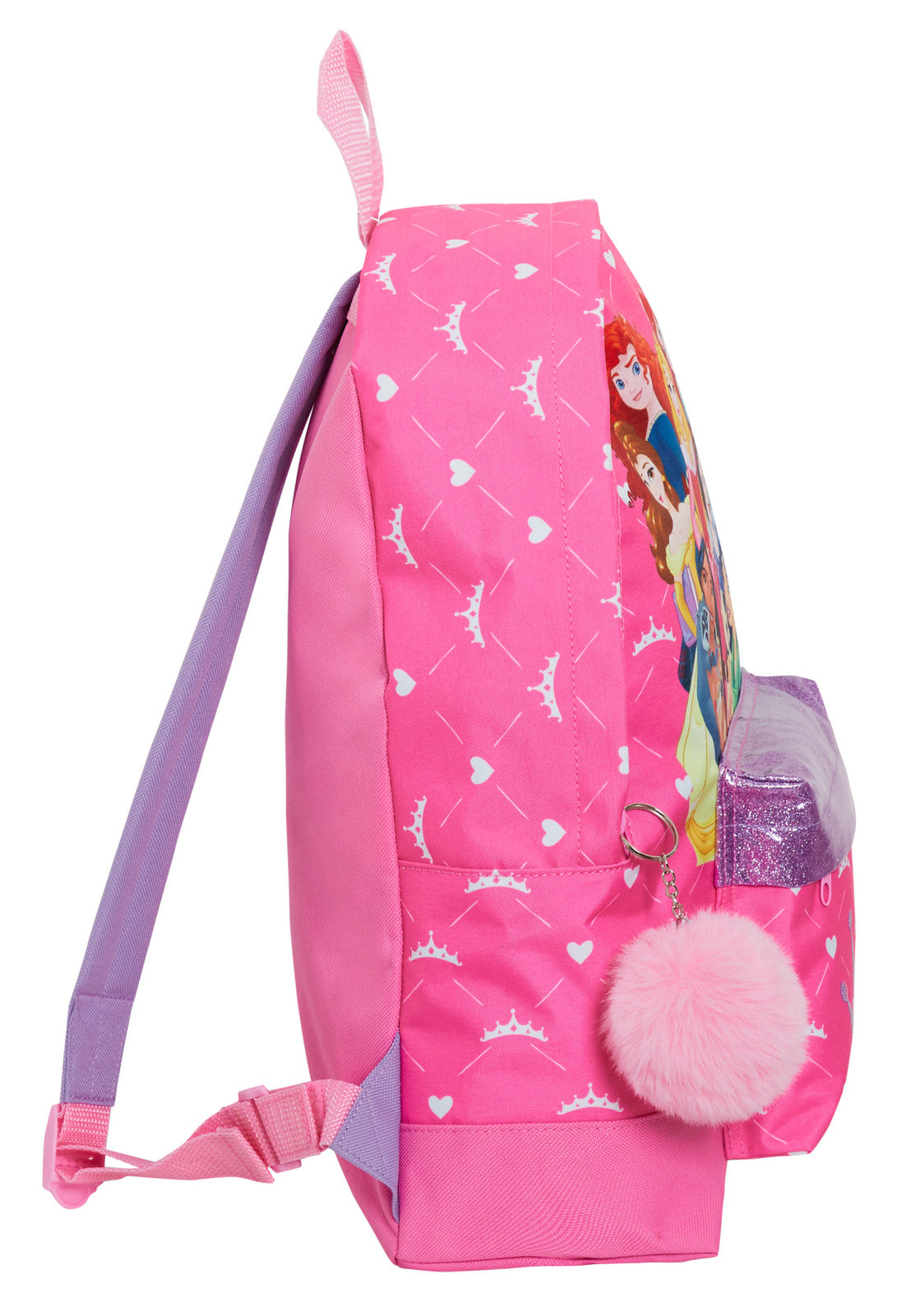 Disney Princess Backpack Girls School Bag Large Travel Pink Rucksack Lunch Bag