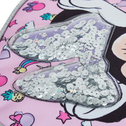 Disney Minnie Mouse Glitter Backpack Kids School Nursery Lunch Book Bag Rucksack