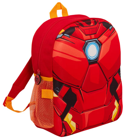 Boys Marvel Iron Man Backpack + Lunch Bag Water Bottle Holder Matching 2 Pc Set