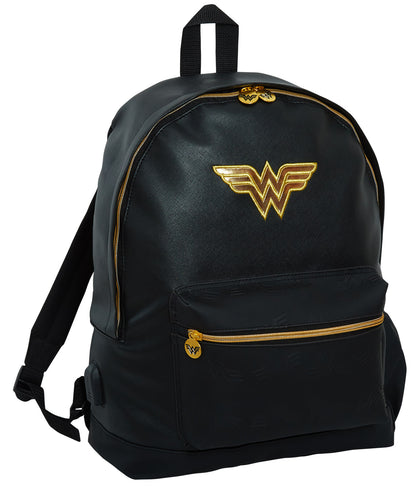 DC Comics Wonder Woman Backpack Adults Kids Large A4 College Work Rucksack USB