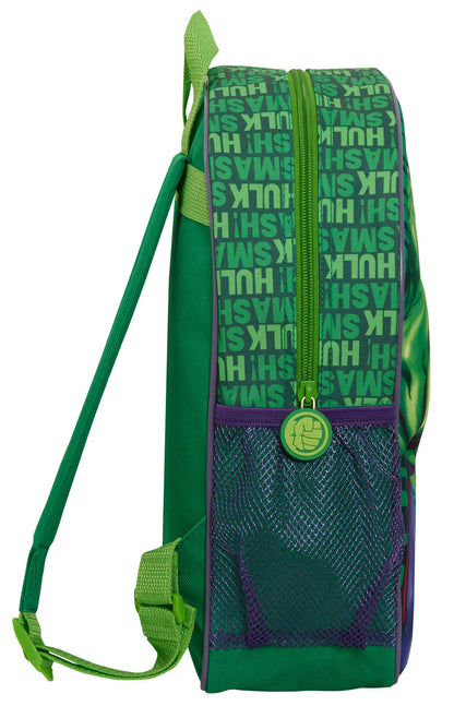 Boys 3D Incredible Hulk Backpack Kids Marvel Avengers School Travel Rucksack Bag