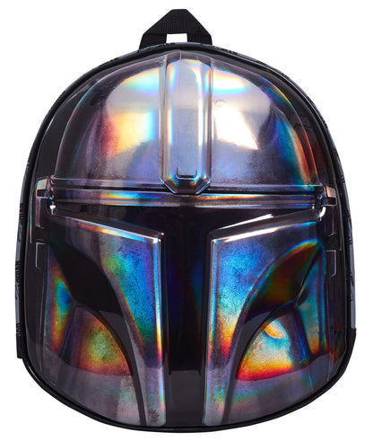 The Mandalorian Helmet Bag 3D Metallic Star Wars Backpack Kids School Travel Bag