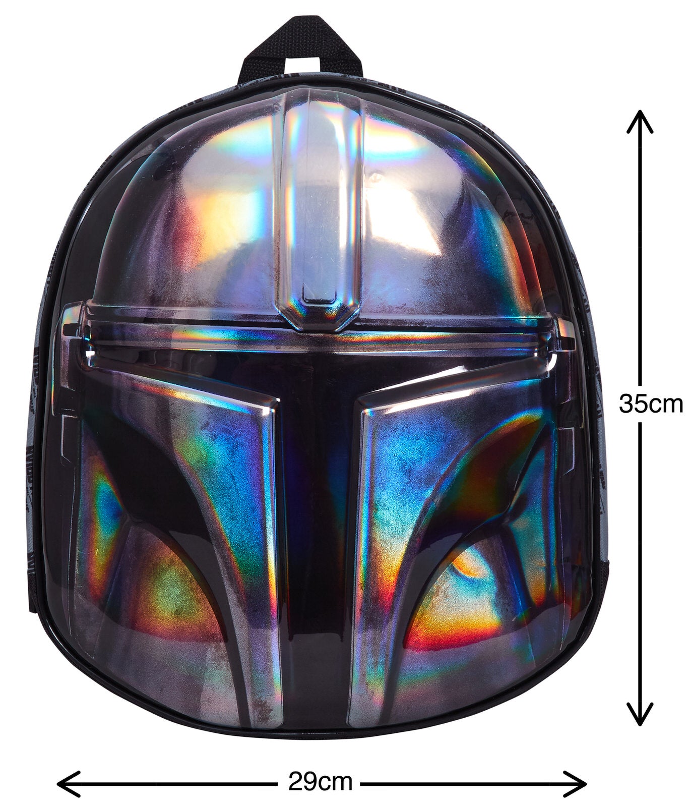 The Mandalorian Helmet Bag 3D Metallic Star Wars Backpack Kids School Travel Bag