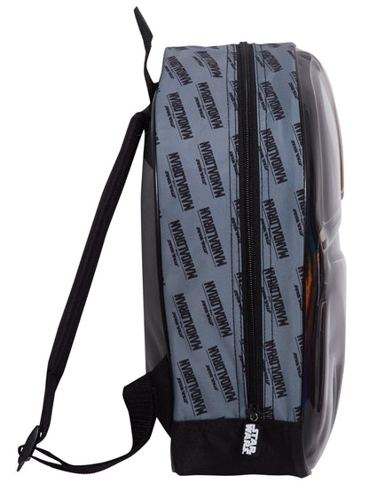 The Mandalorian Helmet Bag 3D Metallic Star Wars Backpack Kids School Travel Bag