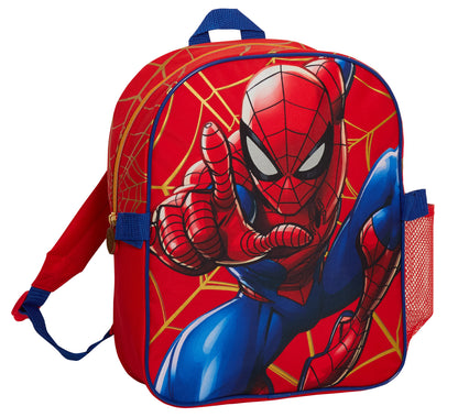 Spiderman Backpack With Cool Lunch Bag Bottle Holder School Matching 2 Piece Set