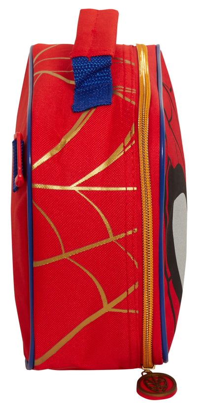 Spiderman Backpack With Cool Lunch Bag Bottle Holder School Matching 2 Piece Set