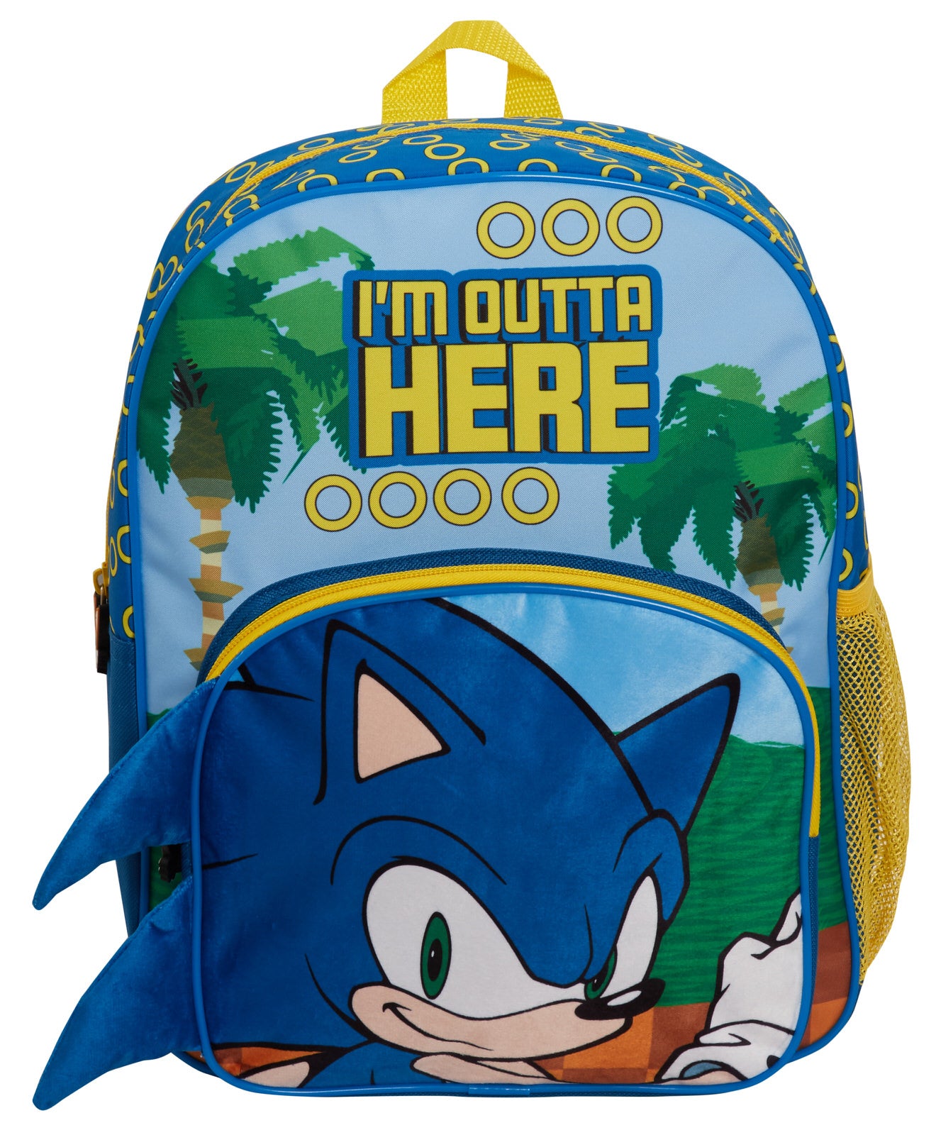 Sonic The Hedgehog Backpack Kids Back to School Bag Sega Travel Sports Rucksack