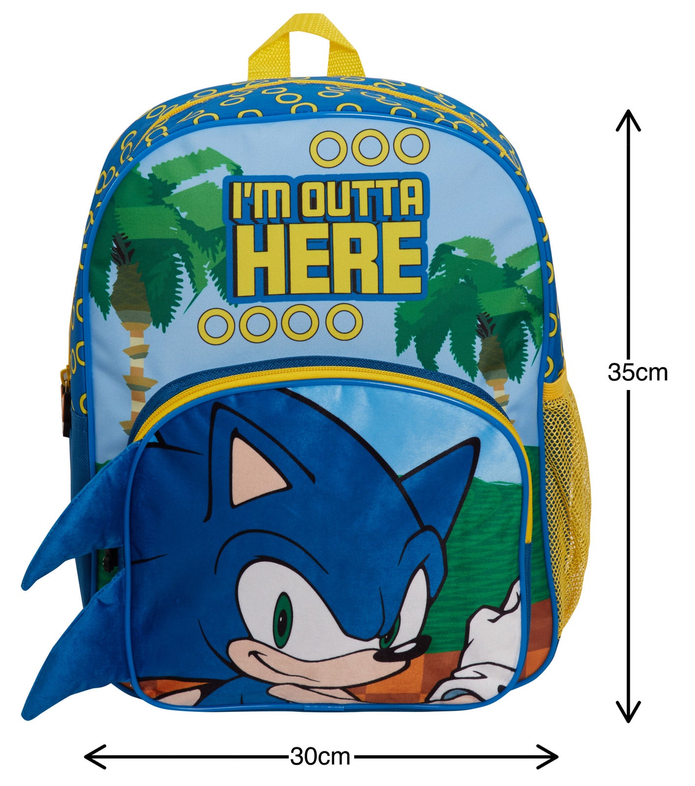 Sonic The Hedgehog Backpack Kids Back to School Bag Sega Travel Sports Rucksack