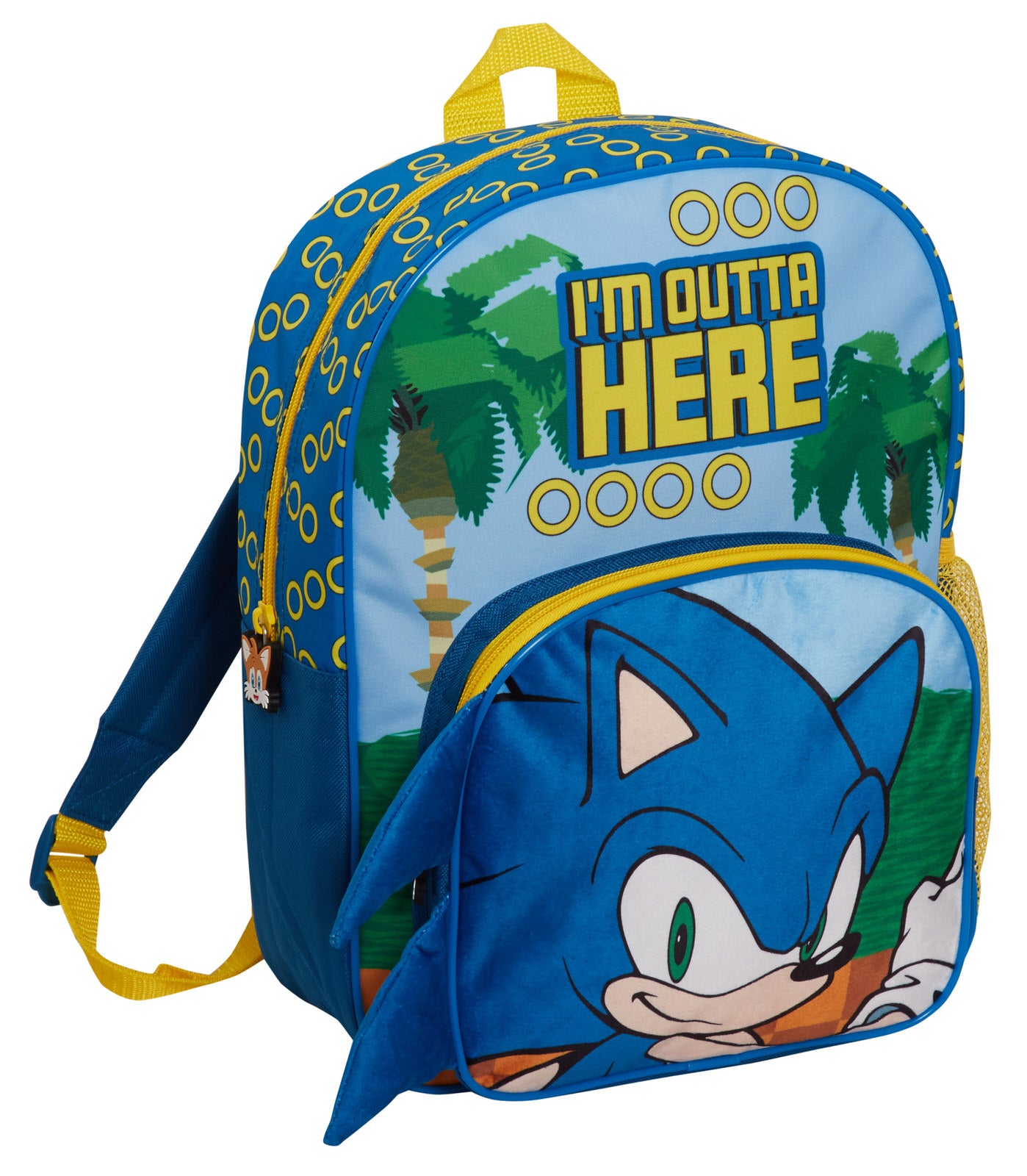 Sonic The Hedgehog Backpack Kids Back to School Bag Sega Travel Sports Rucksack