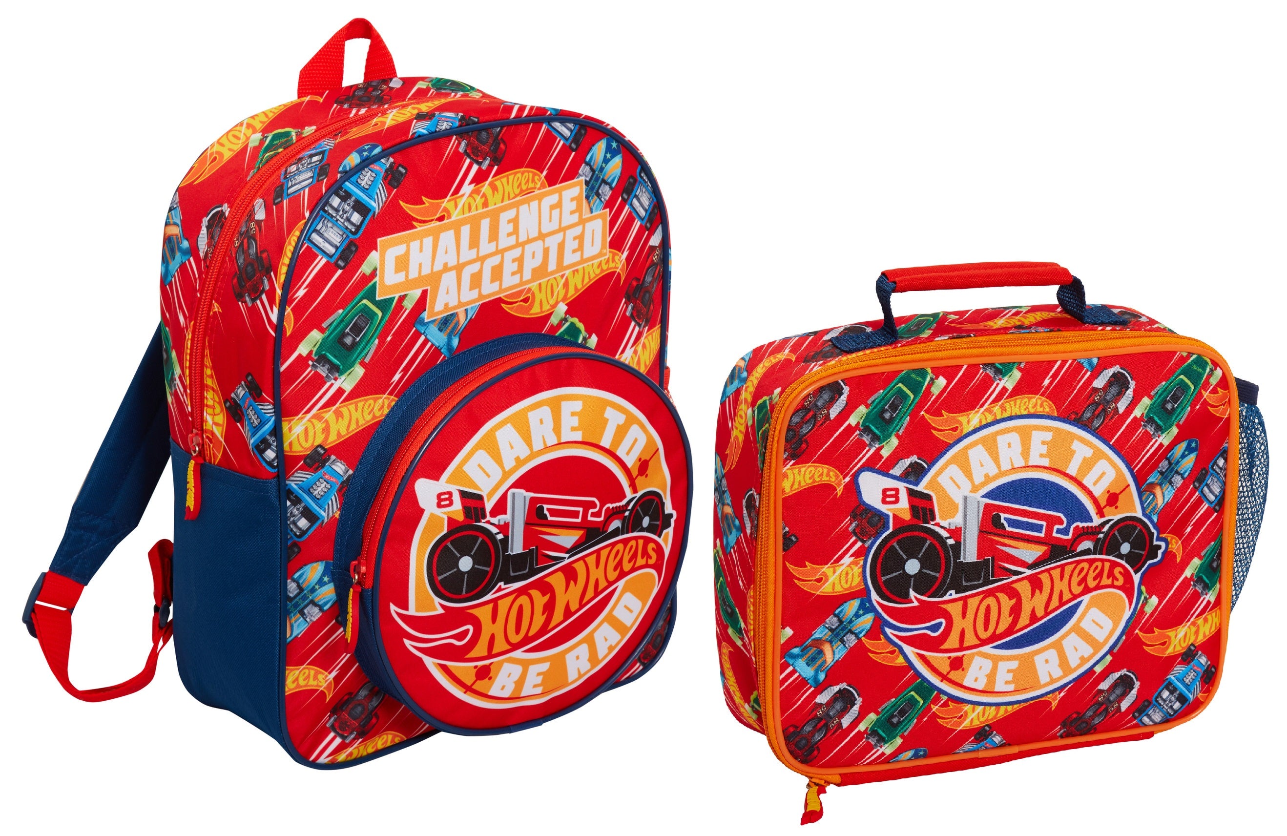 Hot Wheels Lunch Bag Toy Cars Insulated Lunch Box for Kids School Cooler Bag