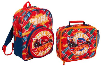 Hot Wheels Lunch Bag Toy Cars Insulated Lunch Box for Kids School Cooler Bag