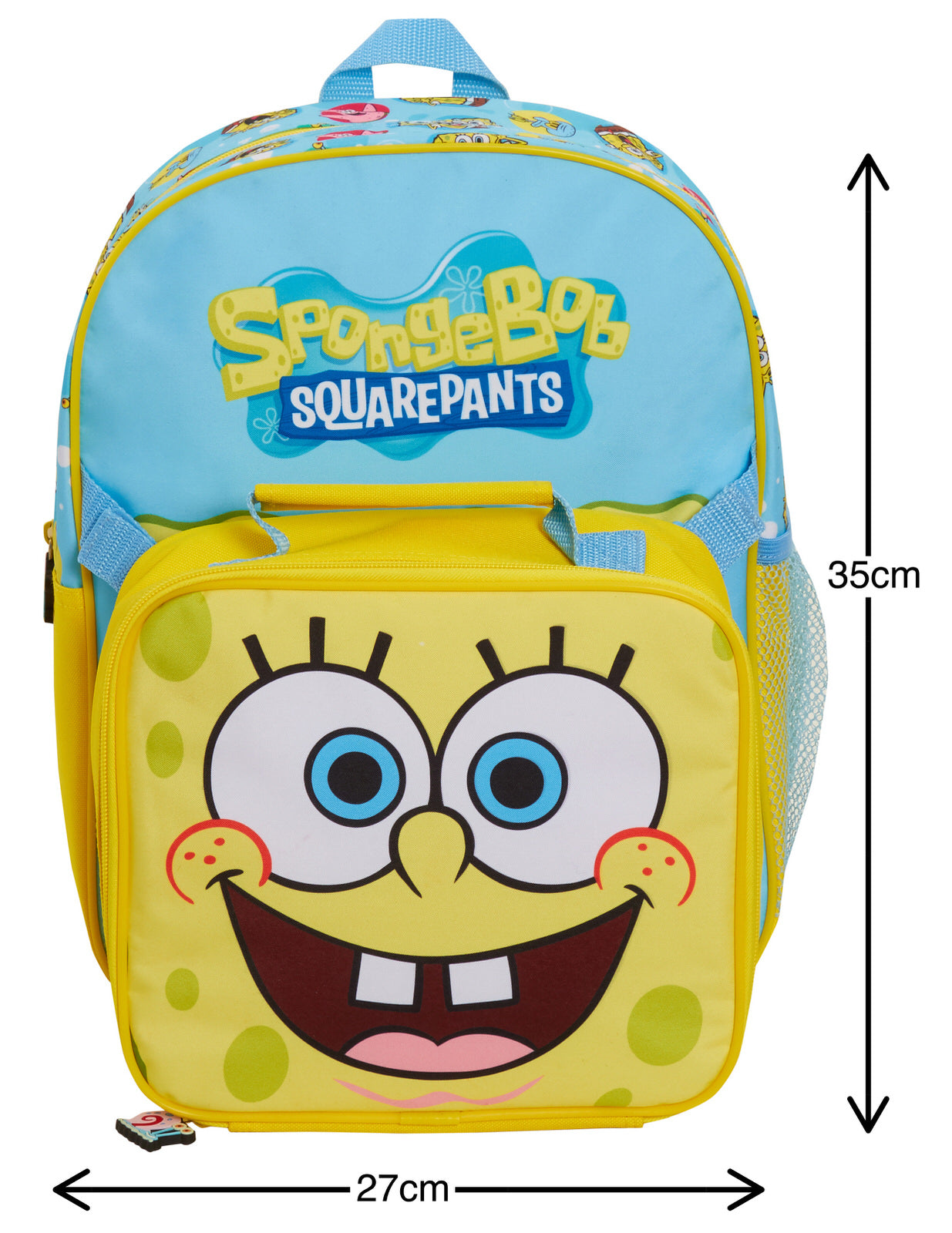 SpongeBob SquarePants Backpack + Detachable Lunch Bag Boys Girls School Rucksack