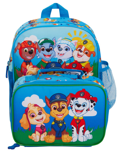 Paw Patrol Backpack + Lunch Bag for Kids School Bag for Boys Girls Nursery Bag