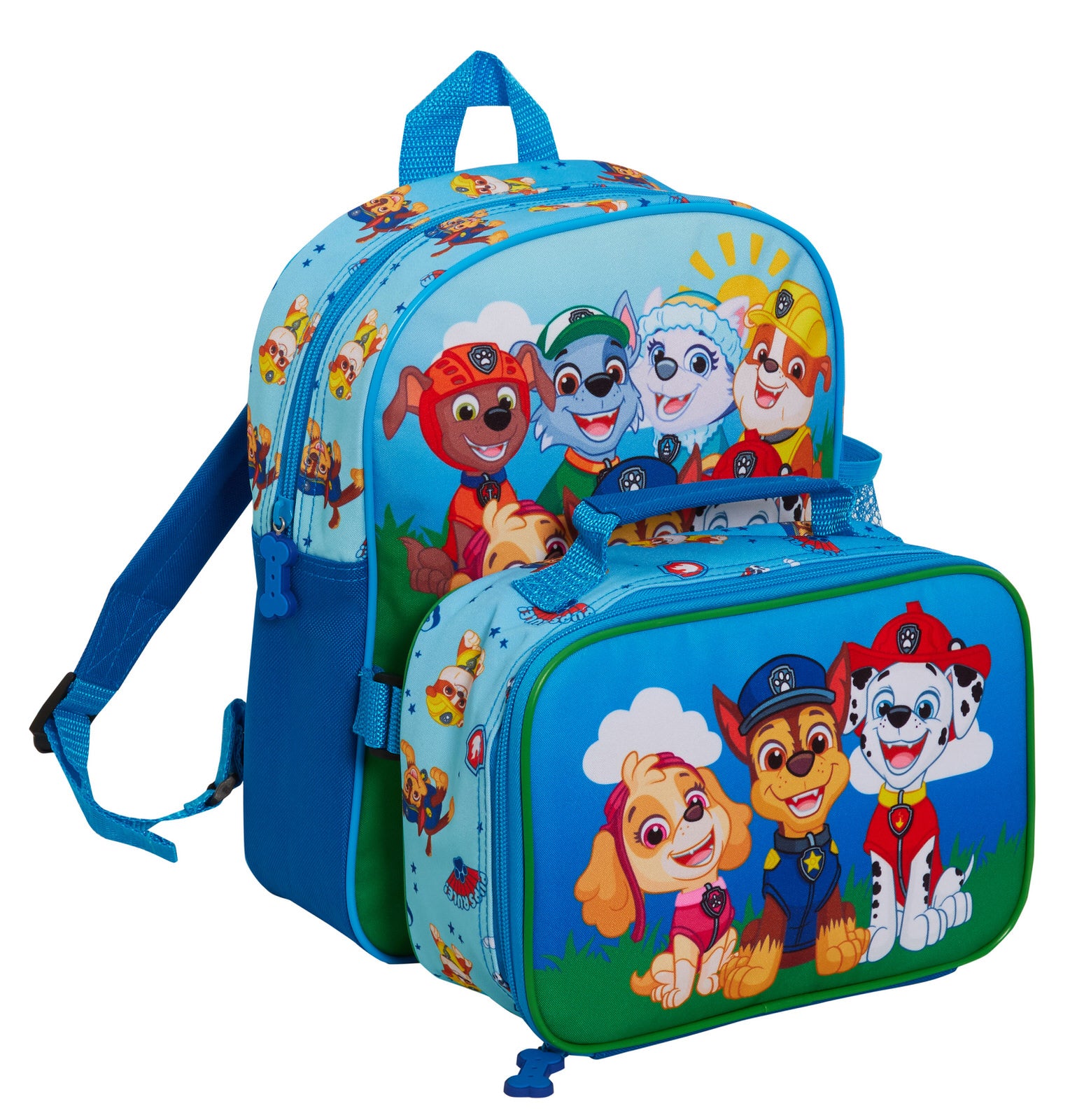 Paw Patrol Backpack + Lunch Bag for Kids School Bag for Boys Girls Nursery Bag