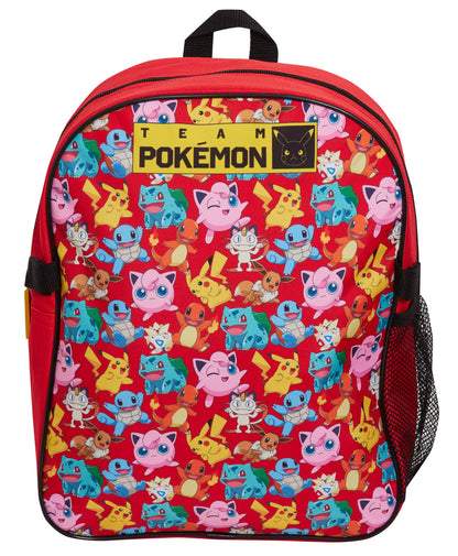 Pokemon Backpack + Detachable Lunch Bag Boys Girls Back To School Poke Ball Bag
