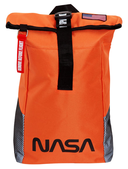 NASA Roll Top Bag For Boys Space Backpack Astronaut Sports Rucksack School Bag