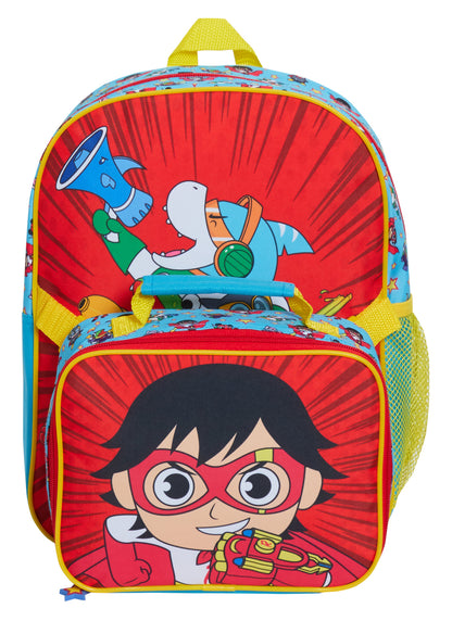 Ryans World Backpack With Lunch Bag Kids Boys School Matching Detachable Bag Set
