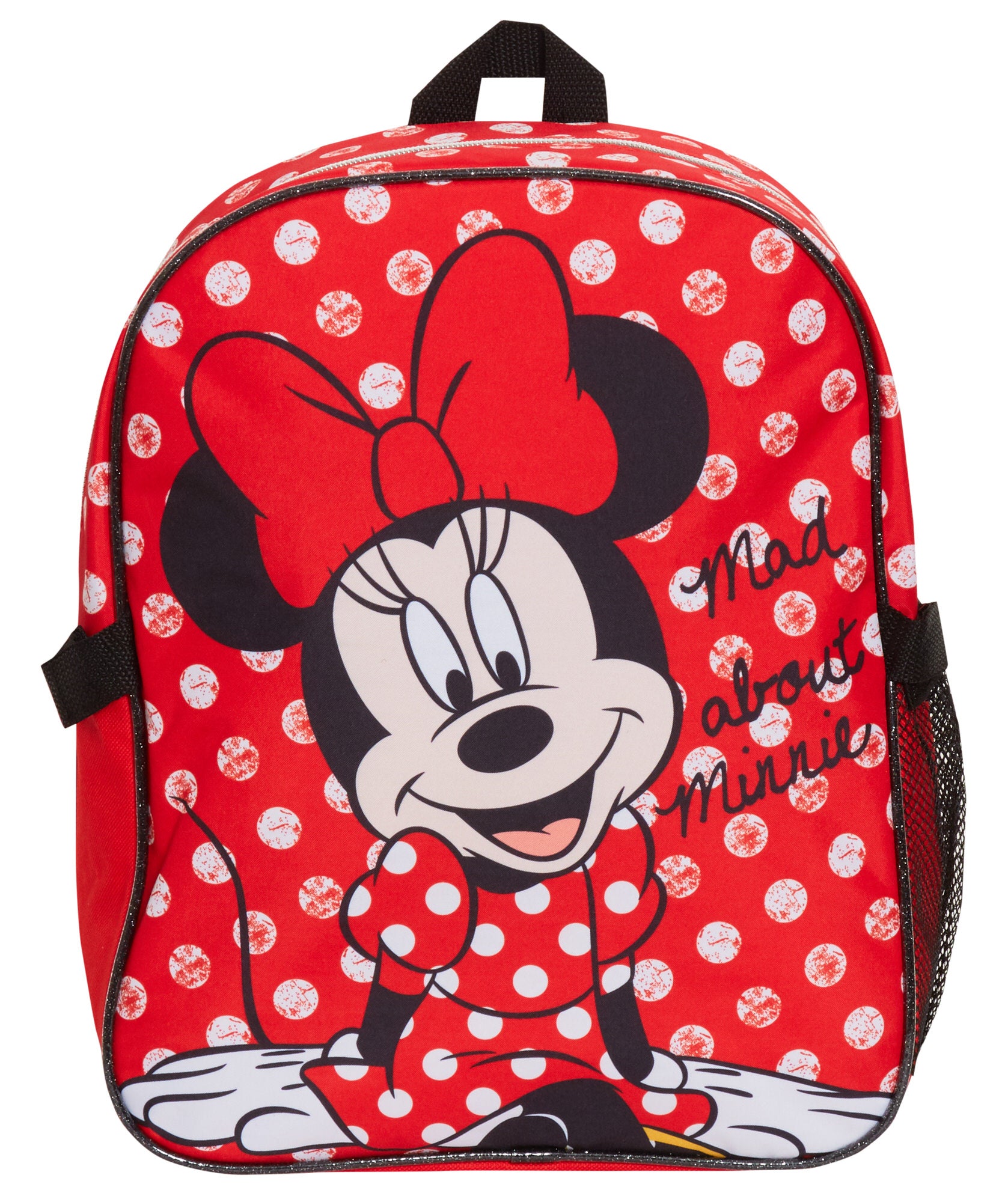 Disney Minnie Mouse Backpack With Lunch Bag Girls School Matching 2 Piece Set