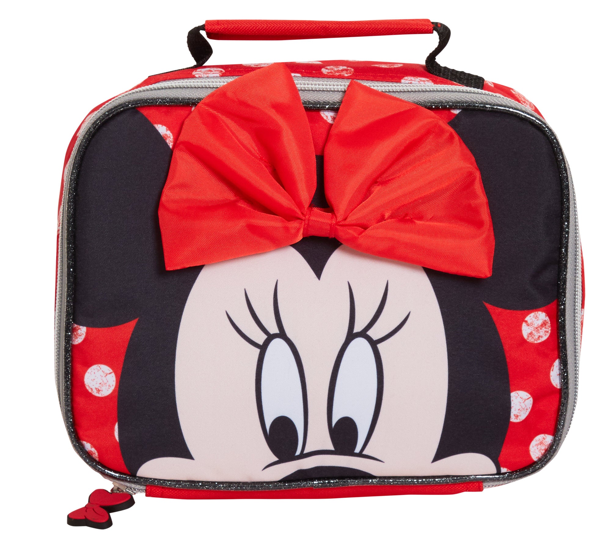 Disney Minnie Mouse Backpack With Lunch Bag Girls School Matching 2 Piece Set