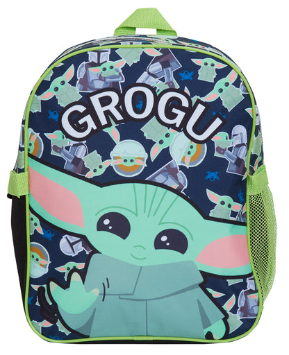 Mandalorian Backpack With Lunch Bag Boys Grogu Baby Yoda Matching School Bag Set