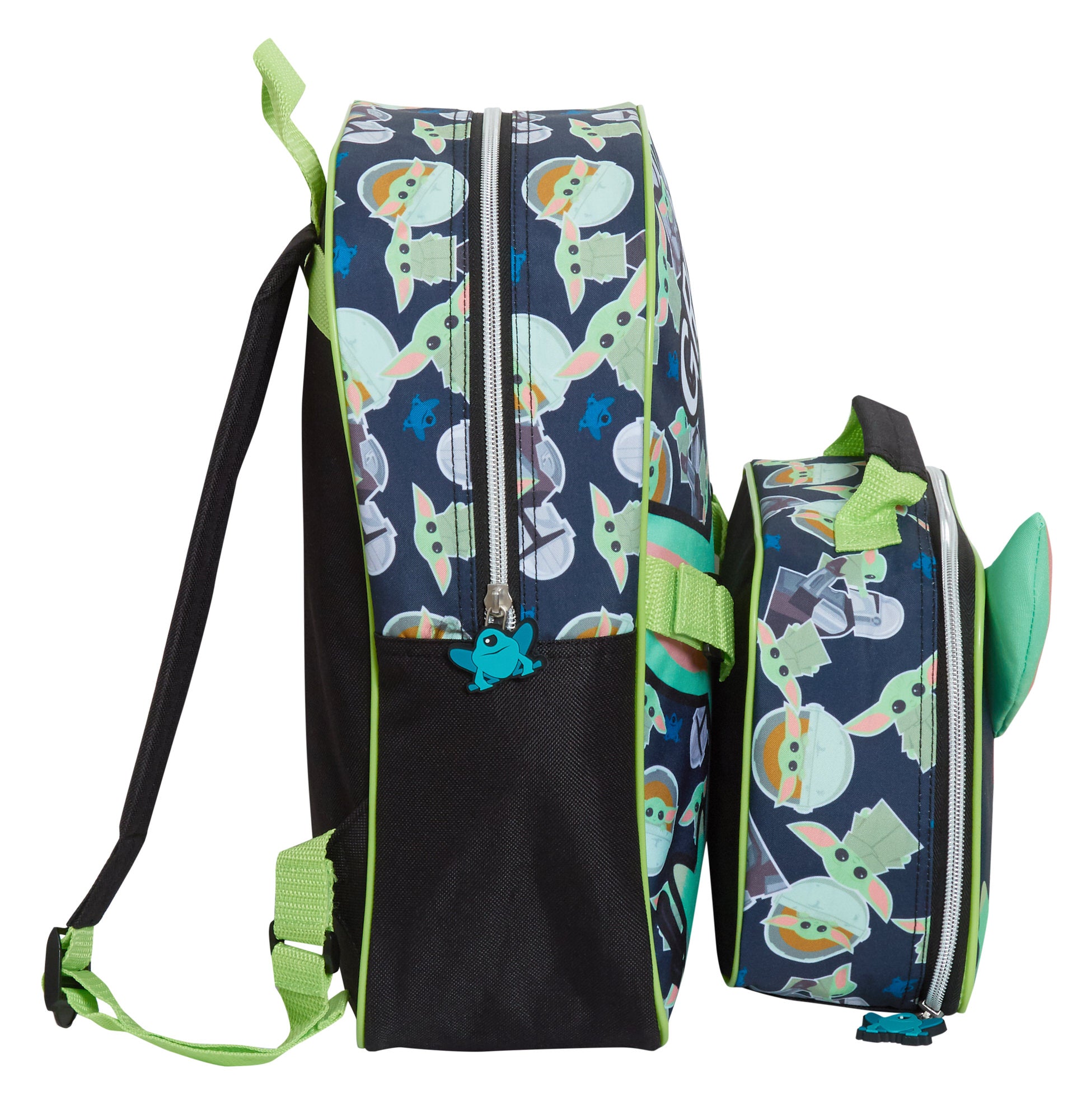 Mandalorian Backpack With Lunch Bag Boys Grogu Baby Yoda Matching School Bag Set