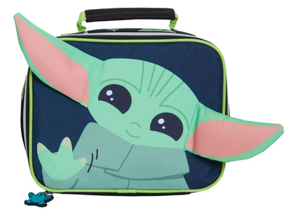 Mandalorian Backpack With Lunch Bag Boys Grogu Baby Yoda Matching School Bag Set