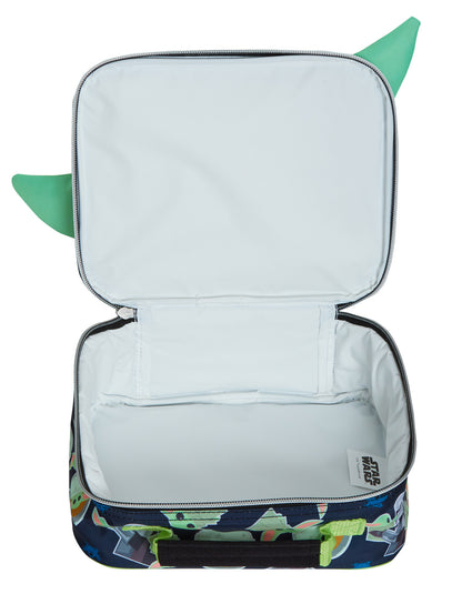 Mandalorian Backpack With Lunch Bag Boys Grogu Baby Yoda Matching School Bag Set