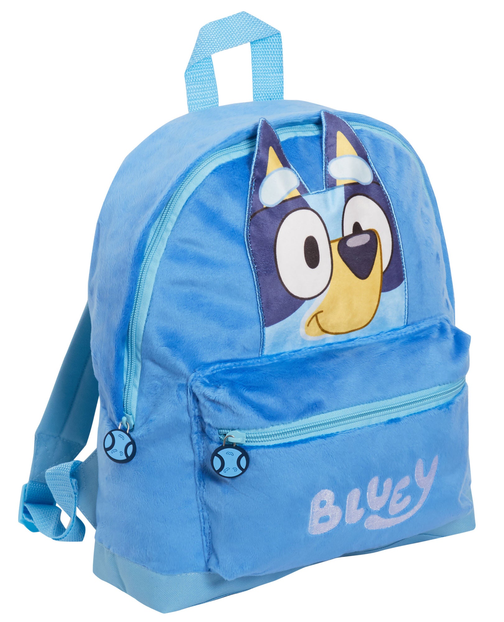 Bluey Backpack Kids School Bag Boys Girls 3D Plush Travel Cushion Lunch Book Bag