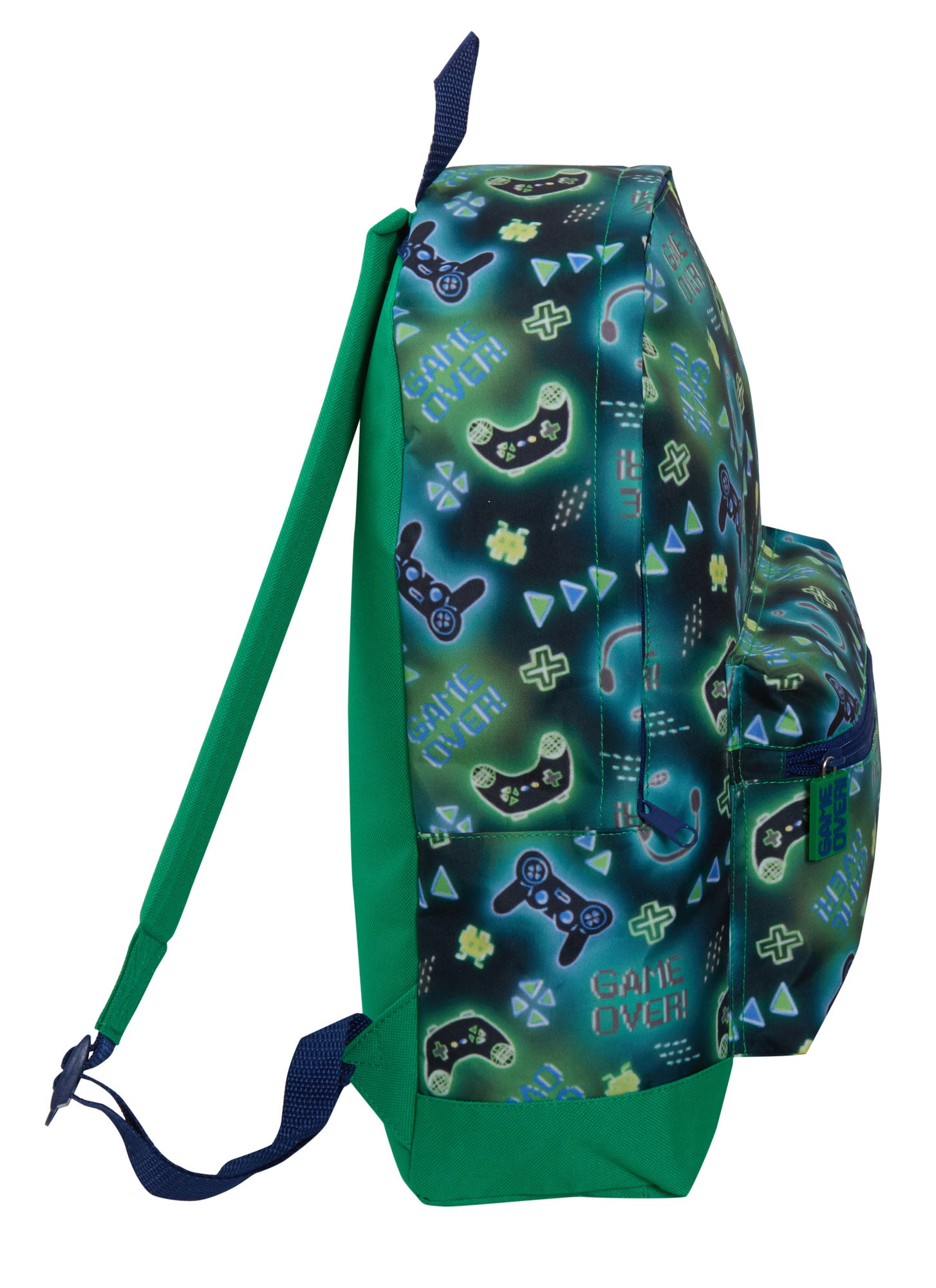 ScruffyTed Boys Gamer Backpack Kids Game Over Large Travel Bag Multi School Bag