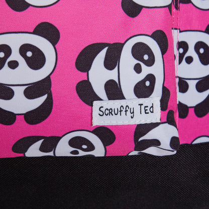 ScruffyTed Panda Girls Backpack Kids Large Capacity Travel Bag Multi School Bag