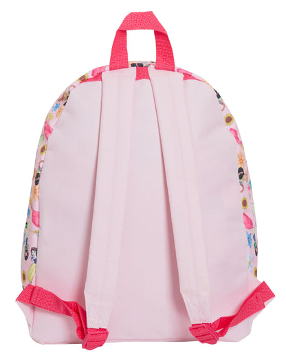 Disney Princess Backpack Girls School Bag Large Pink Rose Gold Travel Lunch Bag