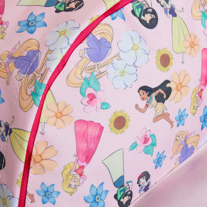 Disney Princess Backpack Girls School Bag Large Pink Rose Gold Travel Lunch Bag
