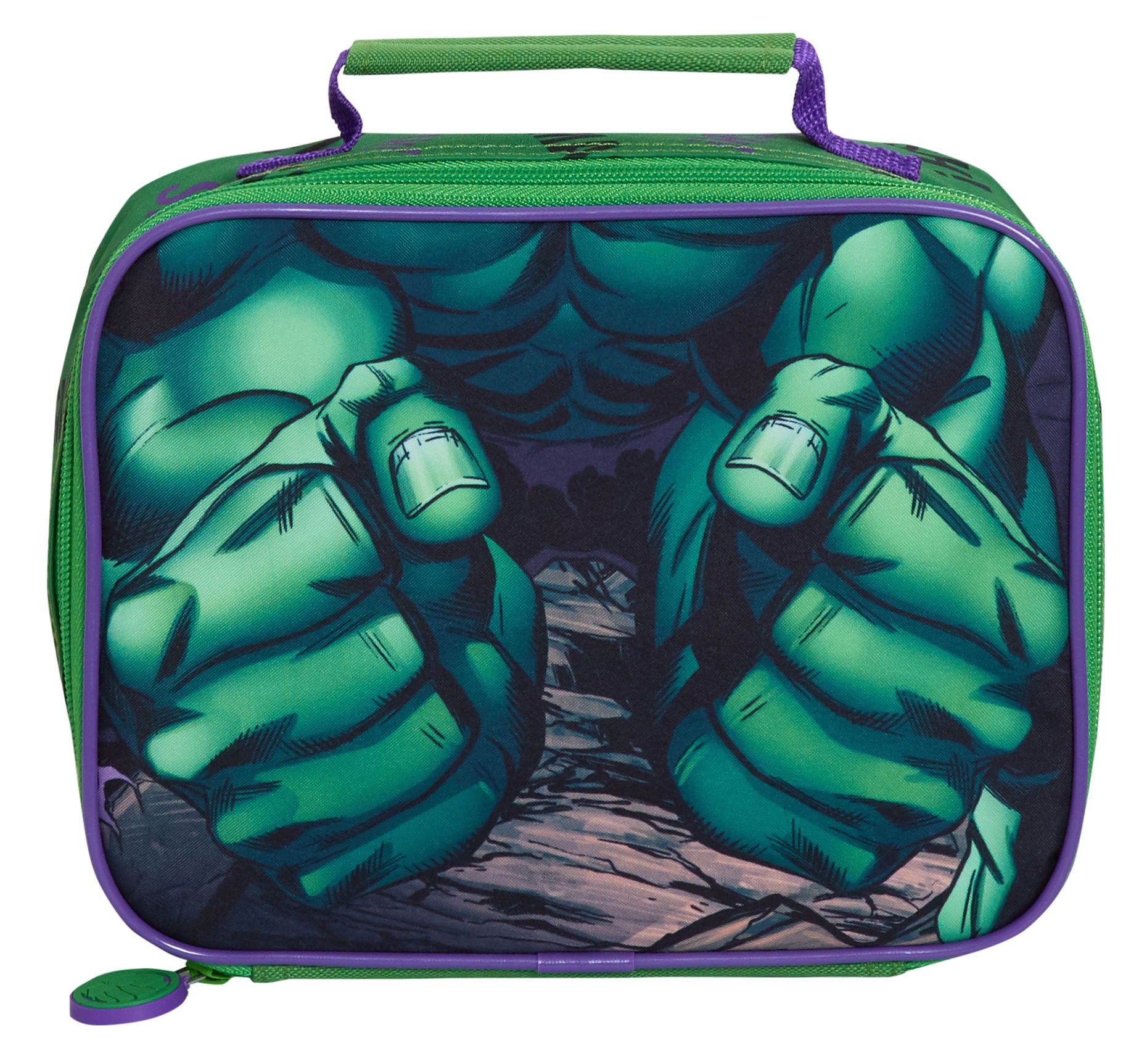 The Hulk Backpack With Lunch Bag For Kids Marvel Matching 2 Piece School Bag Set