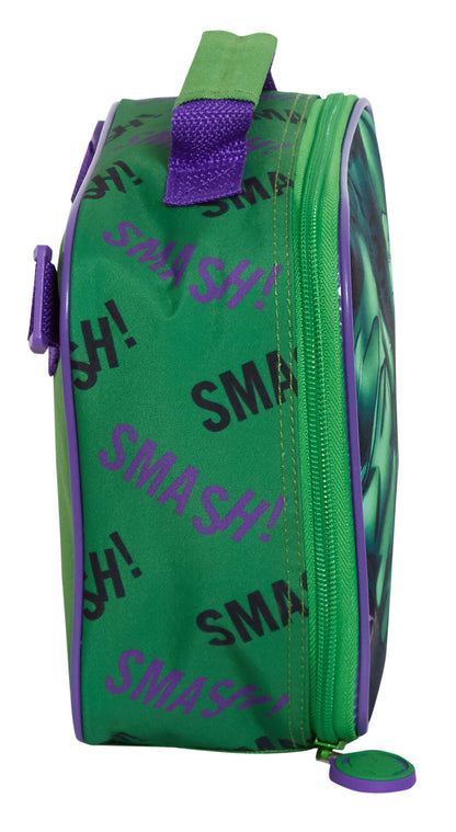The Hulk Backpack With Lunch Bag For Kids Marvel Matching 2 Piece School Bag Set