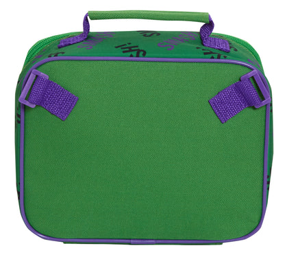 The Hulk Backpack With Lunch Bag For Kids Marvel Matching 2 Piece School Bag Set
