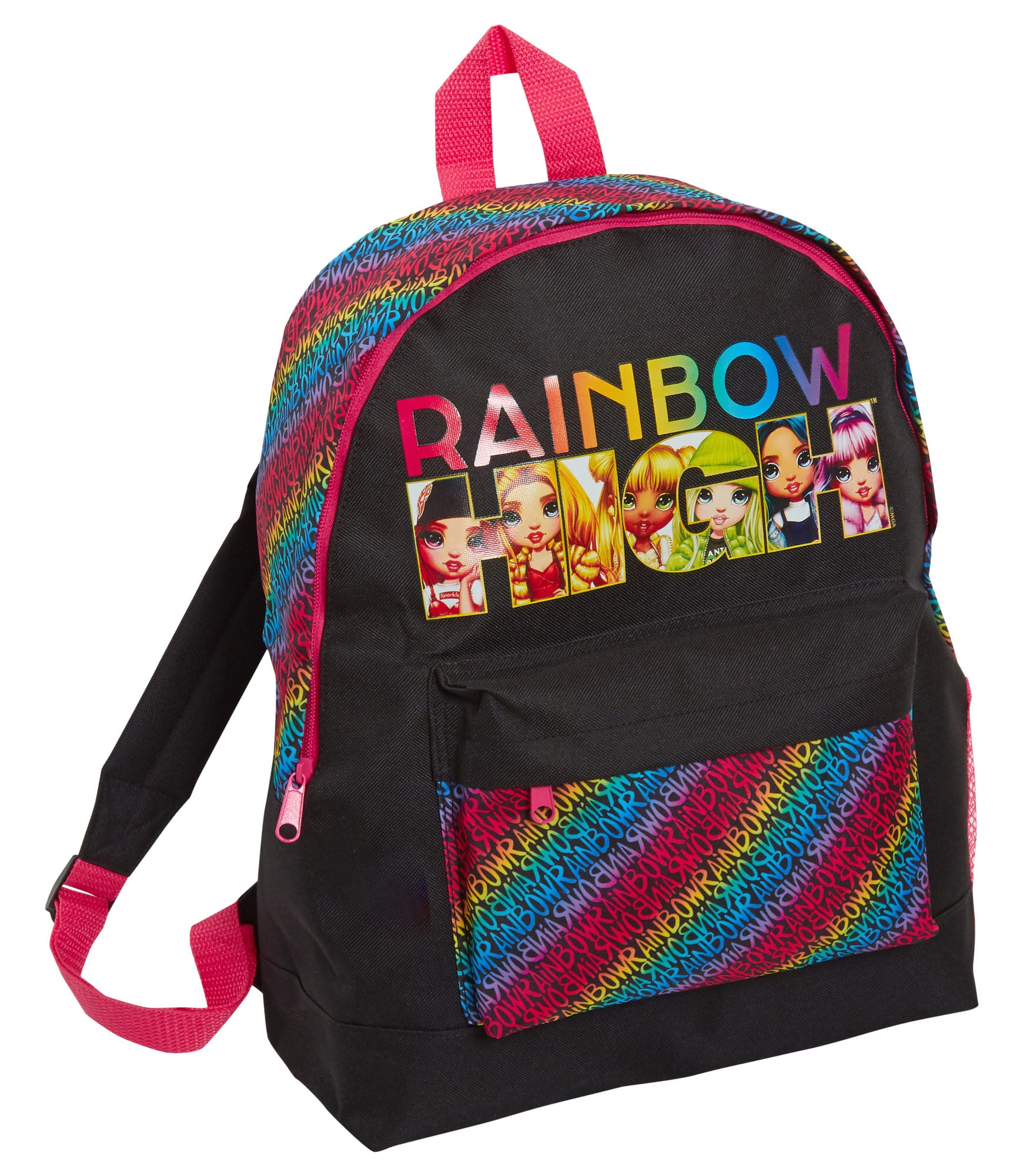 Rainbow High Backpack for Girls School Bag Large Rucksack Lunch Book Travel Bag