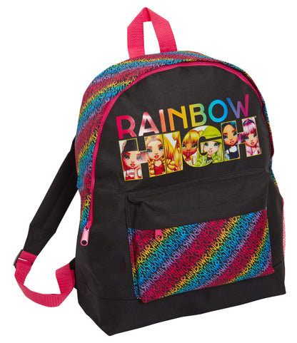 Rainbow High Backpack for Girls School Bag Large Rucksack Lunch Book Travel Bag