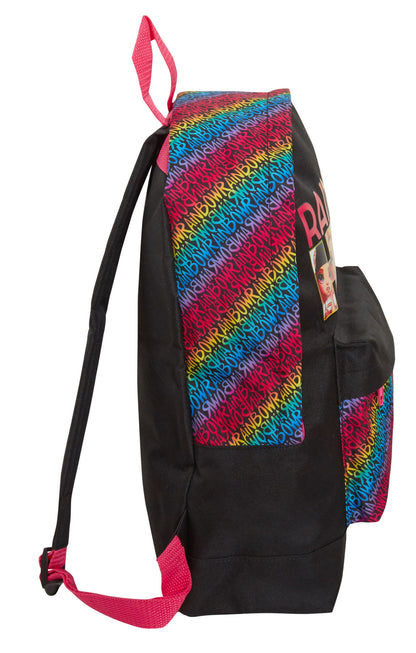 Rainbow High Backpack for Girls School Bag Large Rucksack Lunch Book Travel Bag