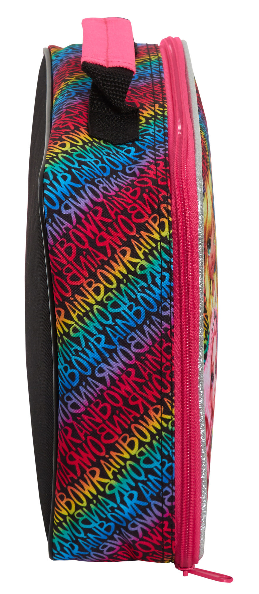 Rainbow High Lunch Bag with Bottle Holder Girls School Insulated Cooler Lunchbox