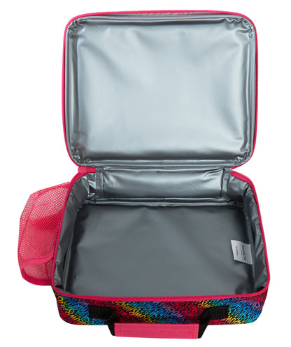Rainbow High Lunch Bag with Bottle Holder Girls School Insulated Cooler Lunchbox