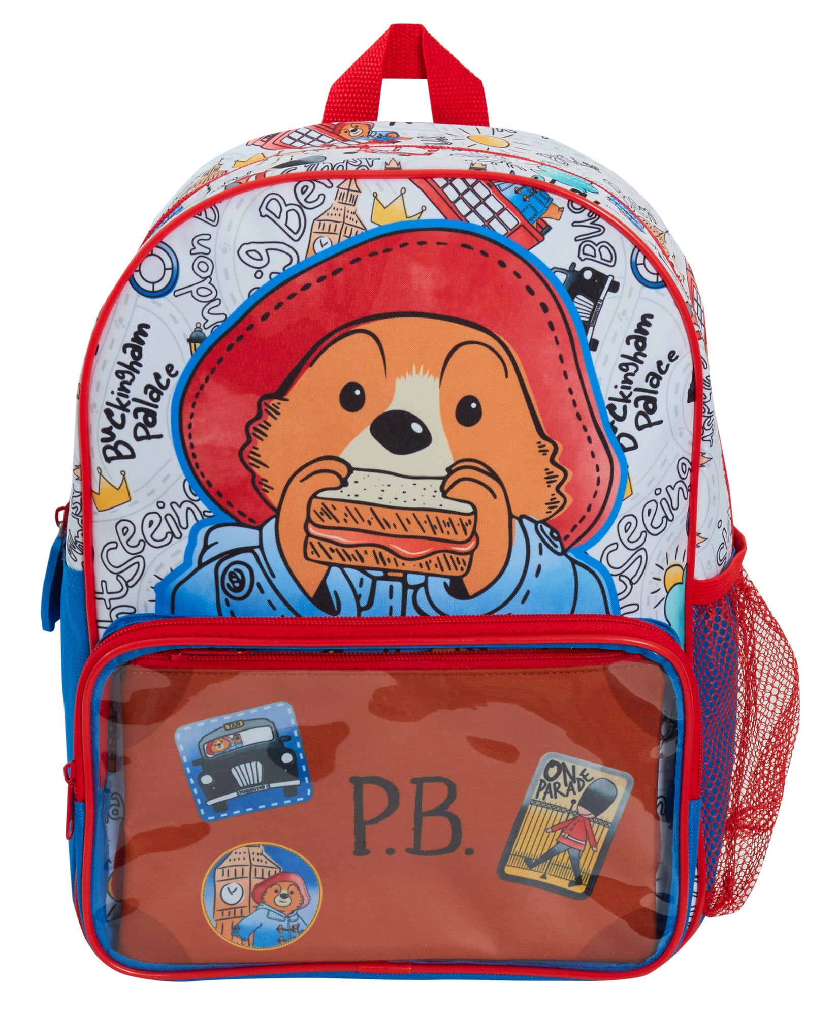 Paddington Bear Backpack with Pencil Case Kids Nursery School Lunch Book Bag