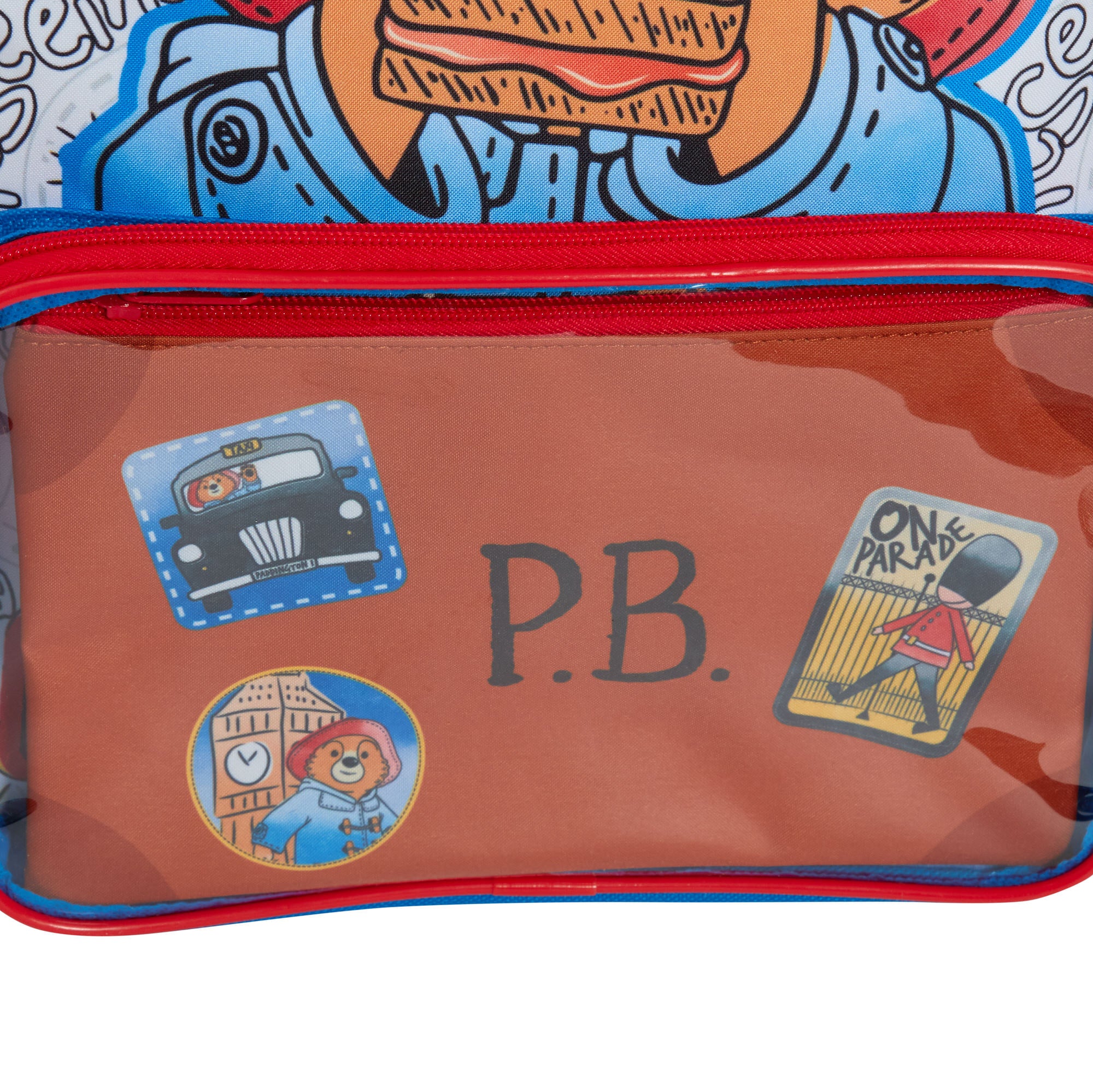 Paddington Bear Backpack with Pencil Case Kids Nursery School Lunch Book Bag